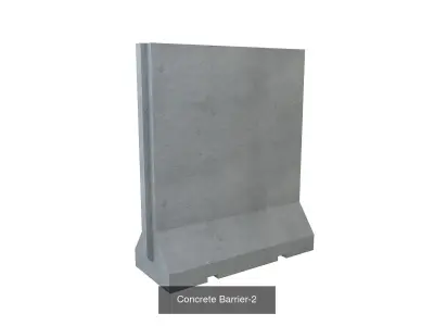Concrete House Building Materials  3D Model Pack