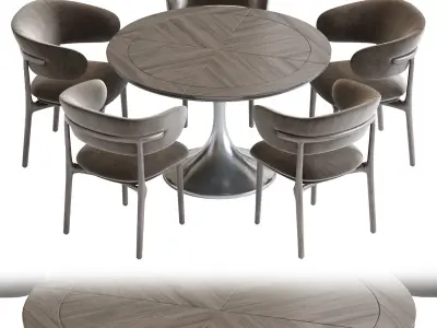 Artisan Mela Chair and Fashionable Dining 3D model