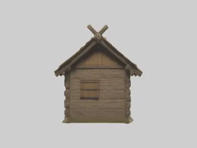 Villagehut Model Low-poly 3D model