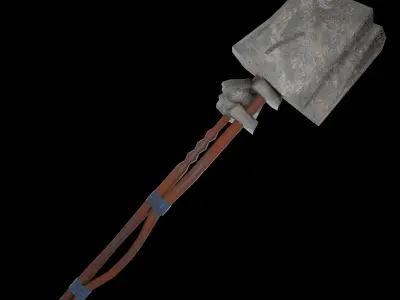 ConcreteSledgehammer Low-poly 3D model