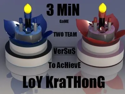 Krathong Flower Free 3D model