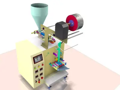 liquid packaging machine 3D model