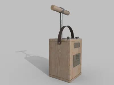 TNT Detonator Low-poly 3D model