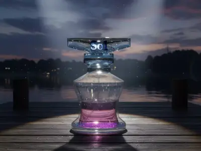 Sol Perfume Bottle  High Quality 3D Model 3D model