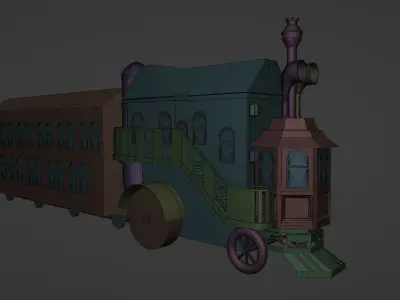 Steam House 3D model