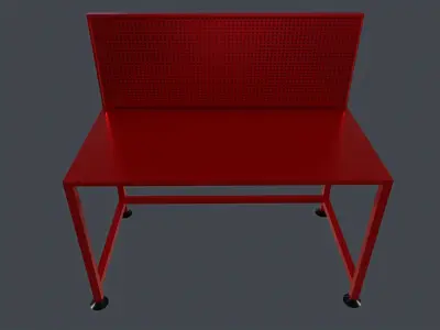 work bench Low-poly 3D model buy