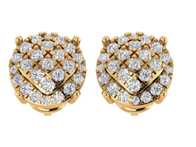 Antique Round Earing 3D print model