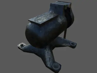 Bench Vise Low-poly 3D model purchase