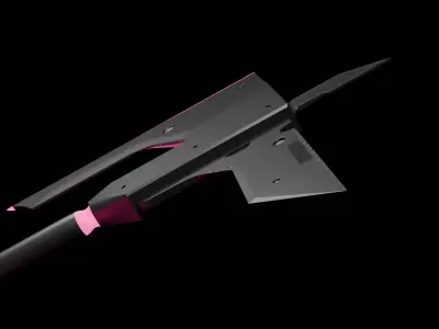 Sci Fi Battle Axe Free 3D model
