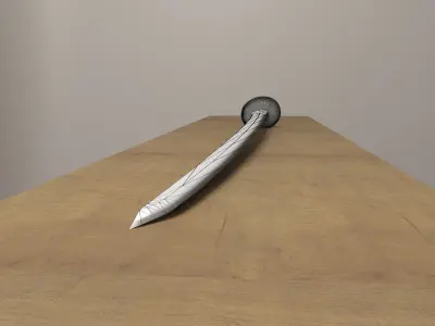 Katana samurai sword Free low-poly 3D model buy