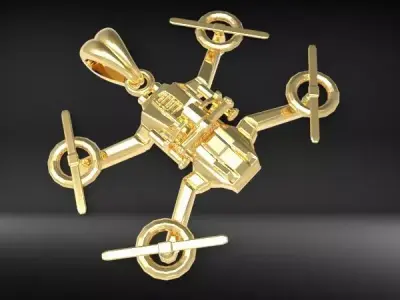 Drone Pendant Necklace Jewelry 3D print model purchase