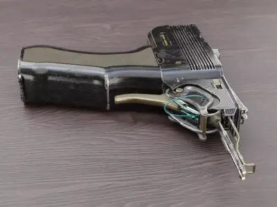 Plasma Gun V4 3D model