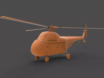 Sikorsky H-19 3D print model