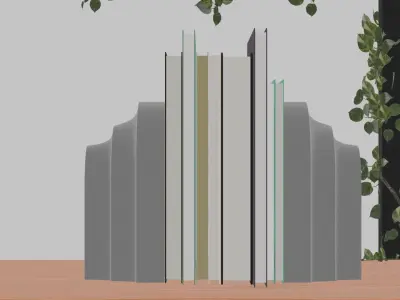 3d wall shelf Free low-poly 3D model