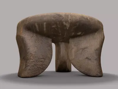 three legged stool 3D model