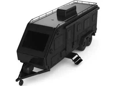 Off road Camping Trailer 3D model