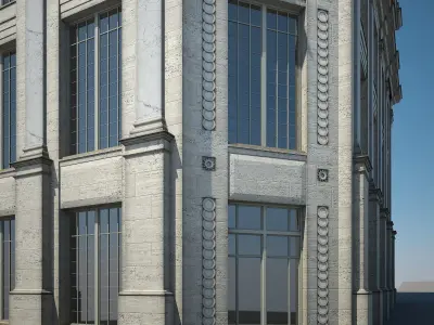 Apartment Building 09 3D model