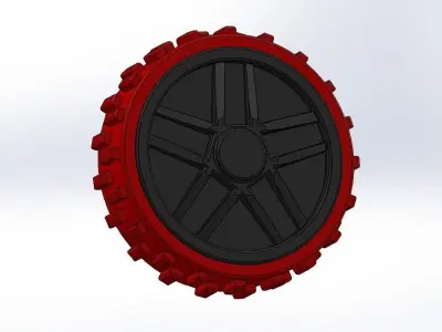 Toy wheel ofroad 3D print model