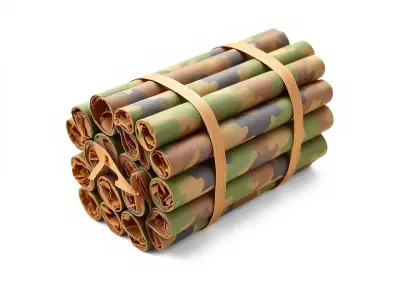 Camouflage Fabric Roll model pack Texture