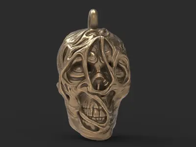 Skull pendants 3D Model Pack