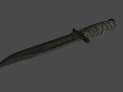 knife 7 Low-poly 3D model