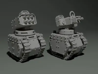 Gun bots 3D print model