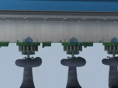 Hydroelectric Generation  Hydroelectric Power  3D model