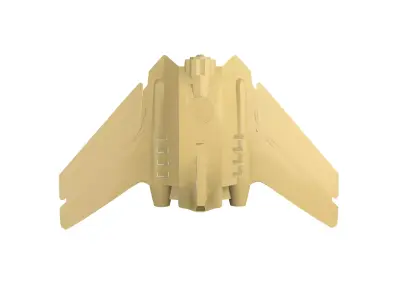 Custom3Dprint Minifigure Accessory - Minifigure Wings S1 - 10 3D print model