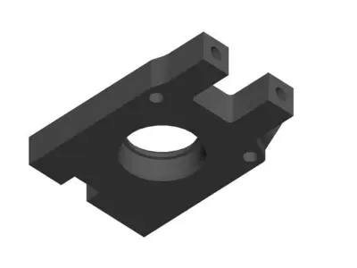 Replacement part IF405B Center Diff Mount for Kyosho 3D print model