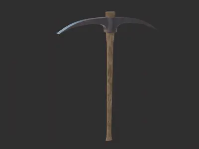 Pick 3D Model axe Low-poly 3D model