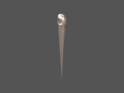 Cartoon Needle v1 001 Low-poly 3D model