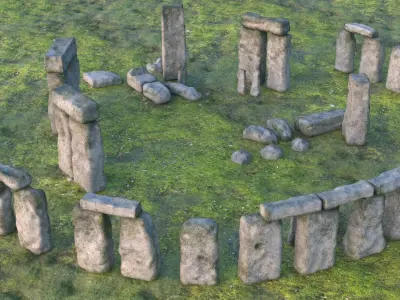 Stonehenge PBR 3D model