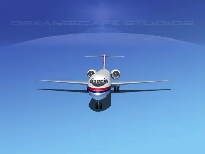 McDonnell Douglas MD80 Meridiana 3D model