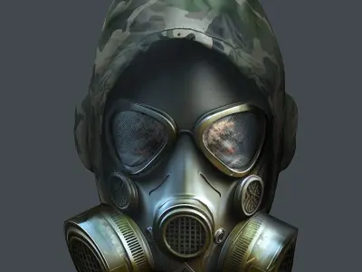 Helmet 3d model military combat Military Low-poly VR Low-poly 3D model