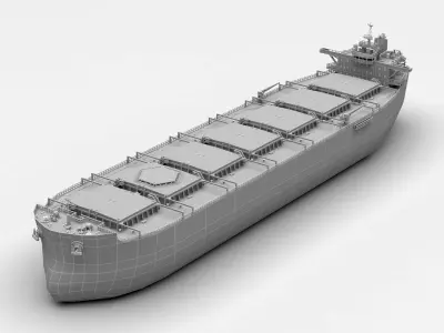  Ultra Large Ore Carrier lowpoly Low-poly 3D model