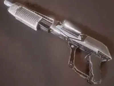 Sci-fi Futuristic Combat Shotgun Low-poly 3D model
