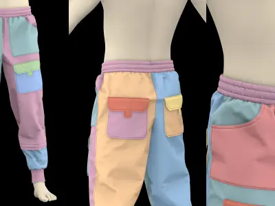 MALE PANTS PACK 2021 genesis8 zprj highpoly 3D model