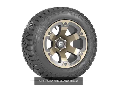 OFF ROAD WHEEL AND TIRE COLLECTION 1 3D Model Pack