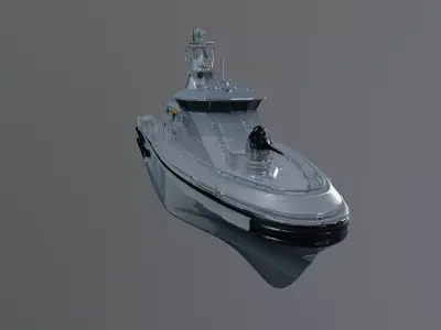 patrol boat 3D model