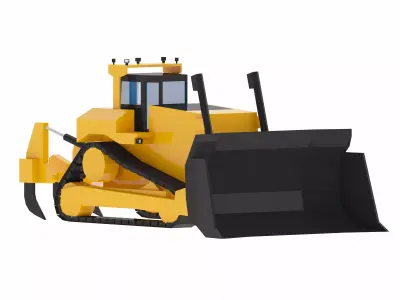 Loader Mining 11 Simplified Low-poly 3D model