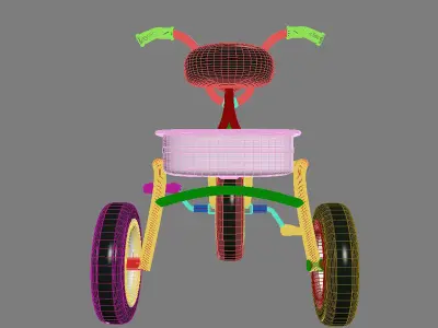 Kids Bicycle 3D model buy