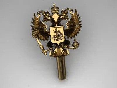 Gerb Russia 4 Russian Coat of arms 3D print model