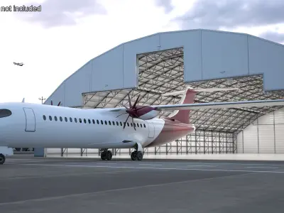  Concept Modern Aircraft Turboprop 