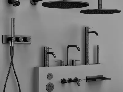 Gessi 316 collection bathroom faucet set S 3D model
