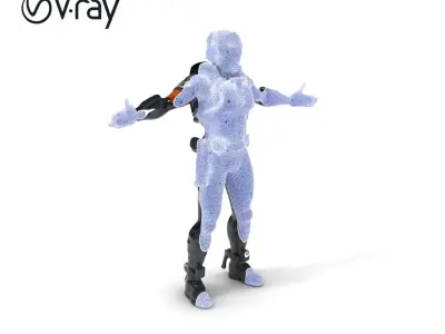 Stealth Cyber Soldier  Advanced Combat Ready Agent Low-poly 3D model