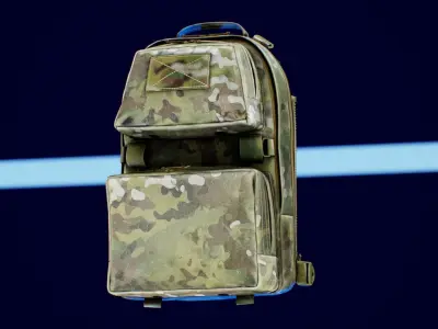 TYR Tactical Tuesday  Huron Collapsible Direct Action V1 Low-poly 3D model