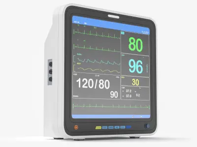 ECG Monitor 3D model