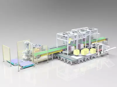 3D Design of Automatic Paper Box Filling and Opening Machine 3D model