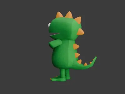 Dino Plushie 3D model