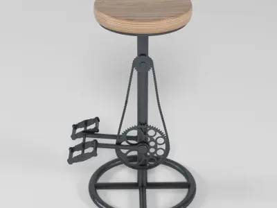 Industrial Barstool 2 3D model